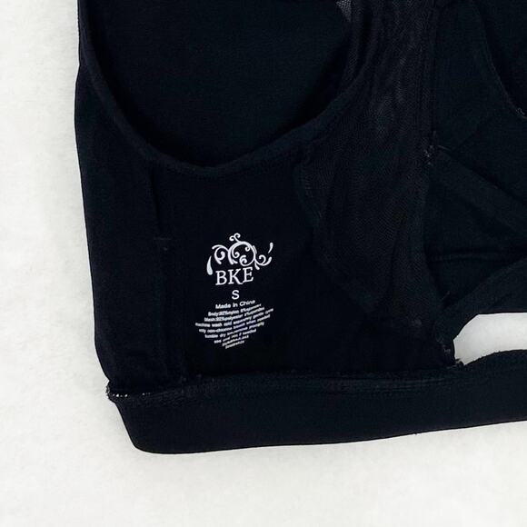 BKE Criss Cross Sports Bra Small Black - Picture 4 of 6